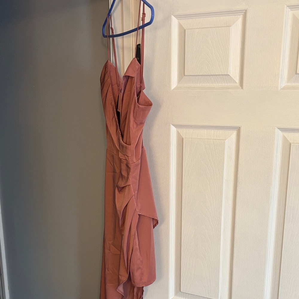 Lulu's Asymmetrical Mauve Dress